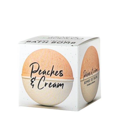 Peaches & Cream Bath Bomb: non-terpene